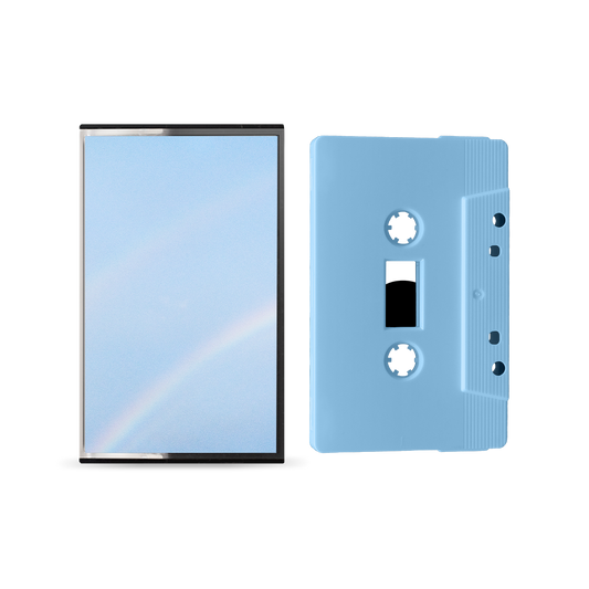 Turnstile presents their new album "NEVER ENOUGH" on 'sky blue' cassette. Release date 6/6/2025.