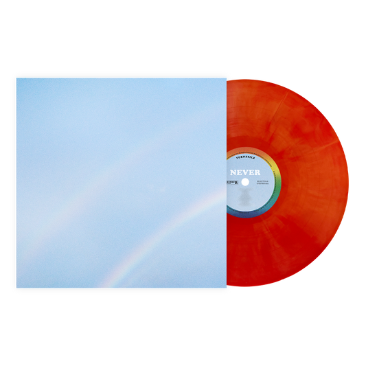 Turnstile ‘NEVER ENOUGH’ release on ‘BURNT ORANGE’ colored vinyl. Color vinyl exclusive to the Turnstile webstore. Vinyl shown is a mock up of color, and the finished product may vary slightly in shade or appearance.