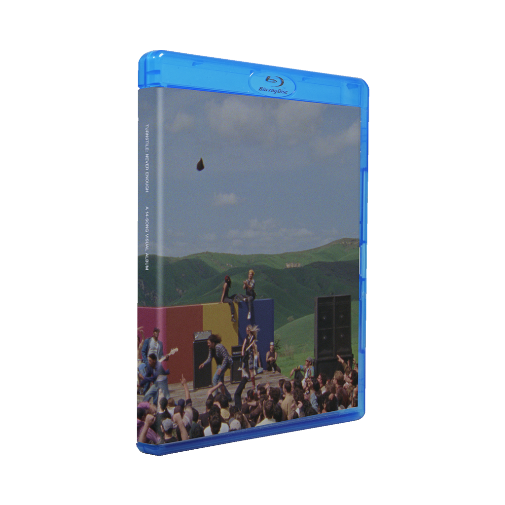Turnstile's "Never Enough" 60 minute visual album on Blu-Ray.